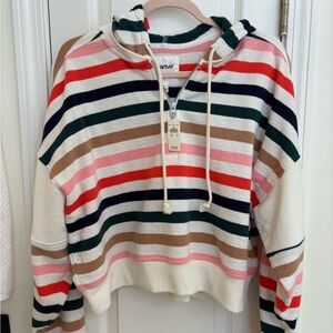 Aerie Colorful Striped Hoodie